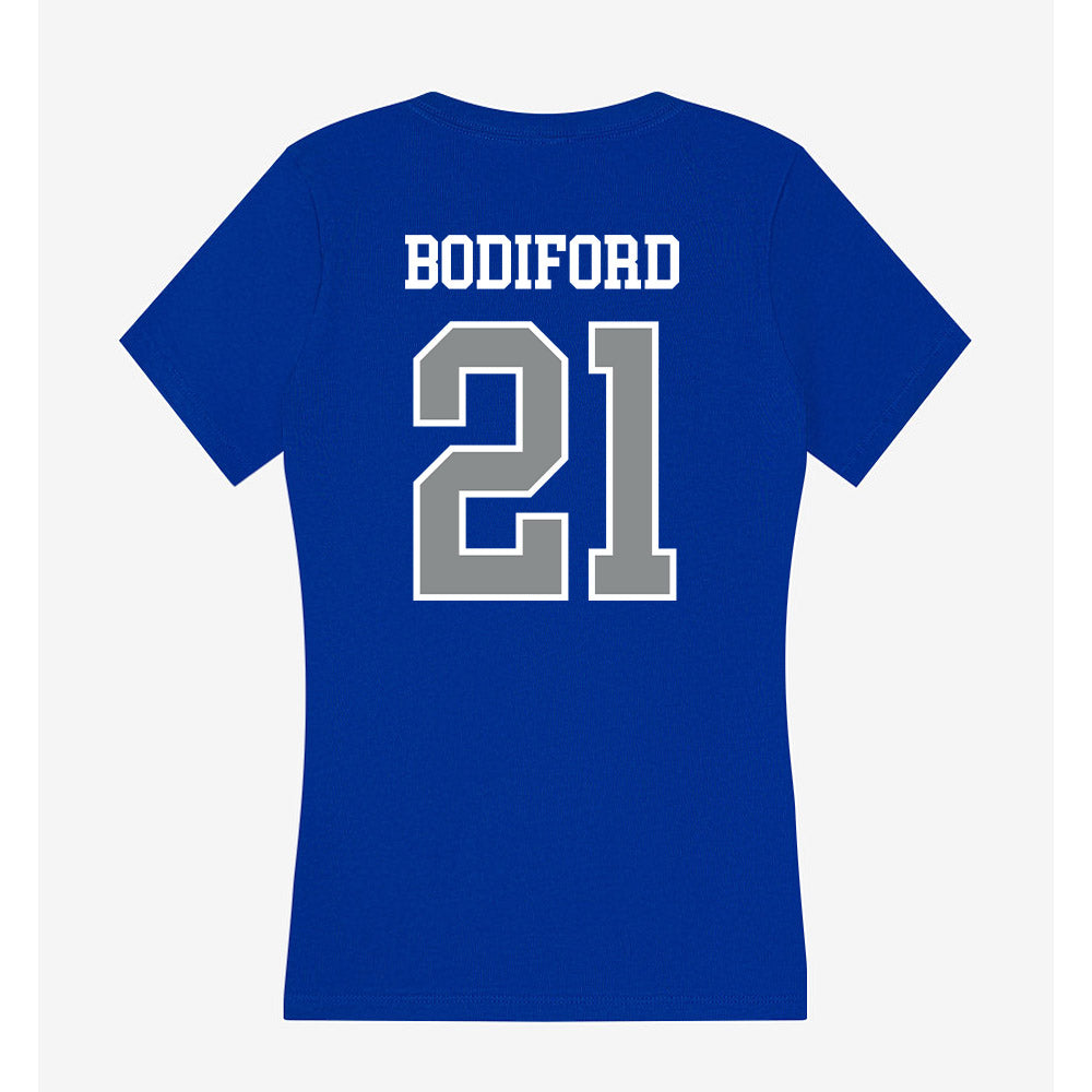 Memphis - NCAA Football : Makari Bodiford - Women's V-Neck T-Shirt-1