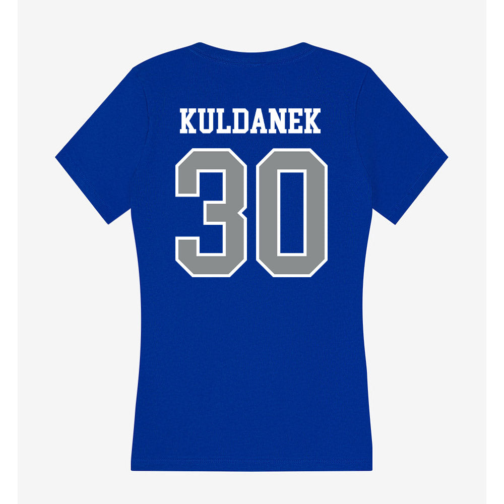 Memphis - NCAA Men's Soccer : Ryan Kuldanek - Women's V-Neck T-Shirt-1