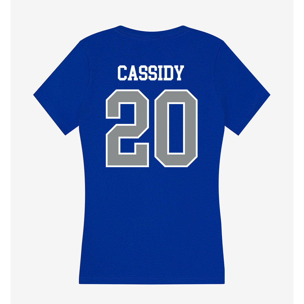 Memphis - NCAA Baseball : Trae Cassidy - Women's V-Neck T-Shirt-1