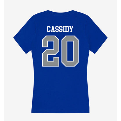 Memphis - NCAA Baseball : Trae Cassidy - Women's V-Neck T-Shirt-1