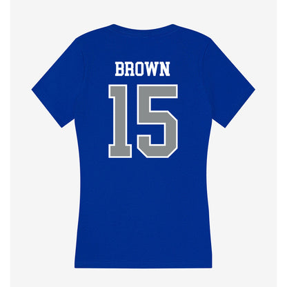 Memphis - NCAA Softball : Faith Brown - Women's V-Neck T-Shirt-1