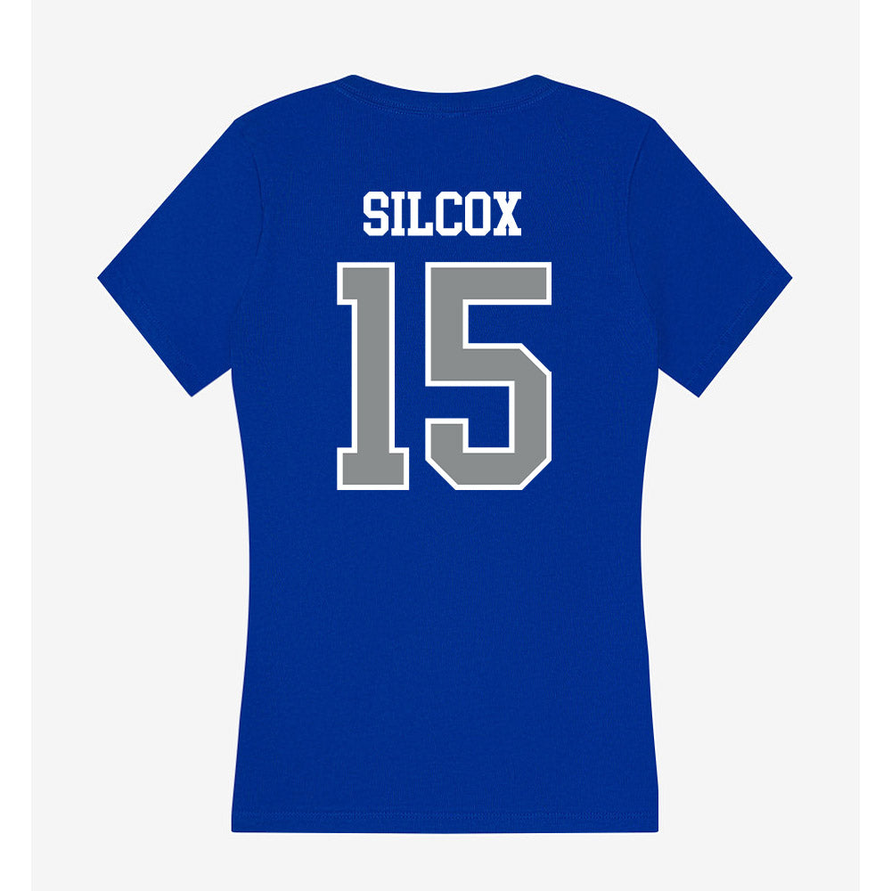 Memphis - NCAA Women's Soccer : Olivia Silcox - Women's V-Neck T-Shirt-1