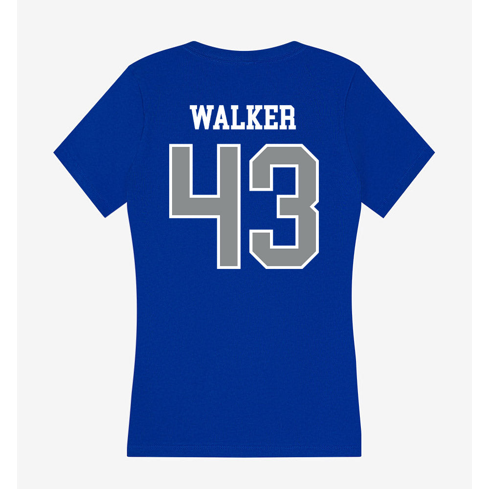 Memphis - NCAA Football : Wolf Walker - Women's V-Neck T-Shirt-1