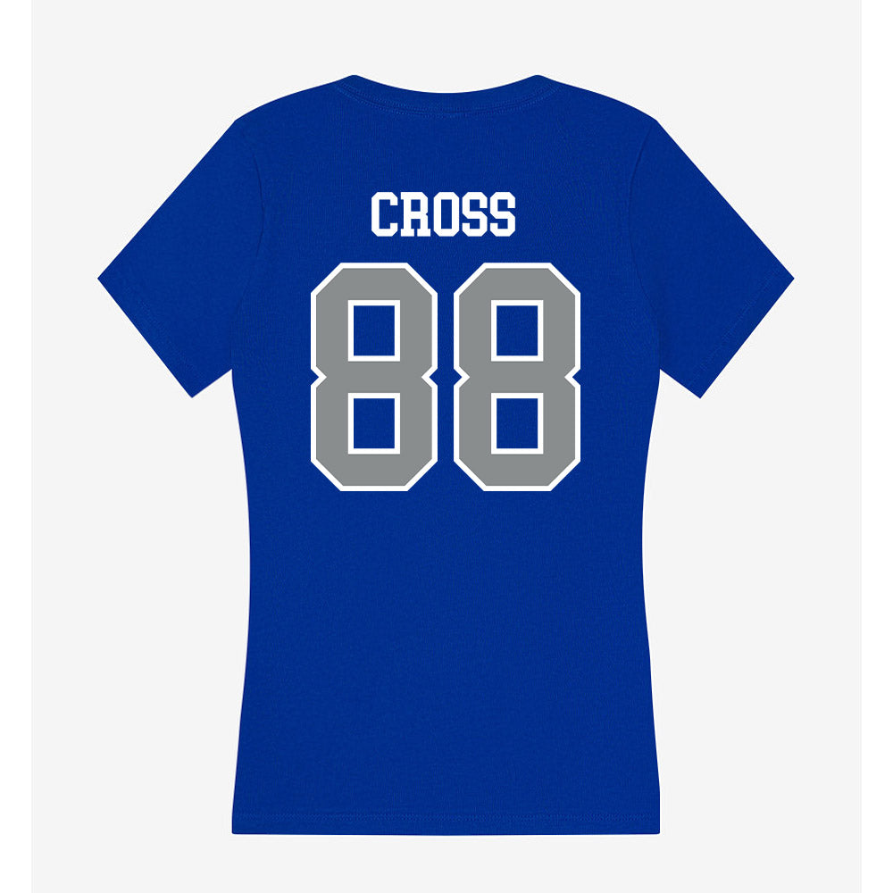 Memphis - NCAA Football : Jerry Cross - Women's V-Neck T-Shirt-1
