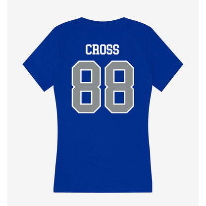 Memphis - NCAA Football : Jerry Cross - Women's V-Neck T-Shirt-1
