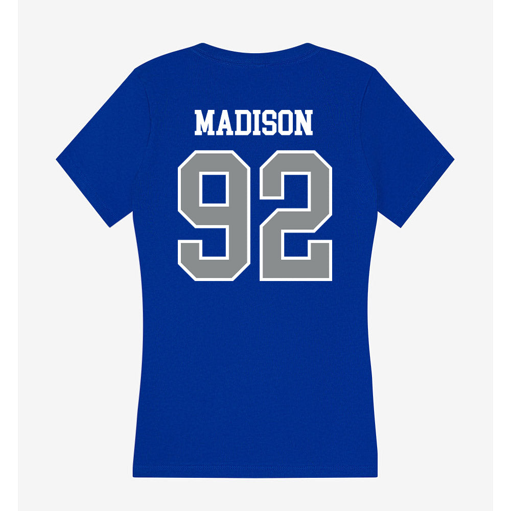 Memphis - NCAA Football : JaQuentin Madison - Women's V-Neck T-Shirt-1
