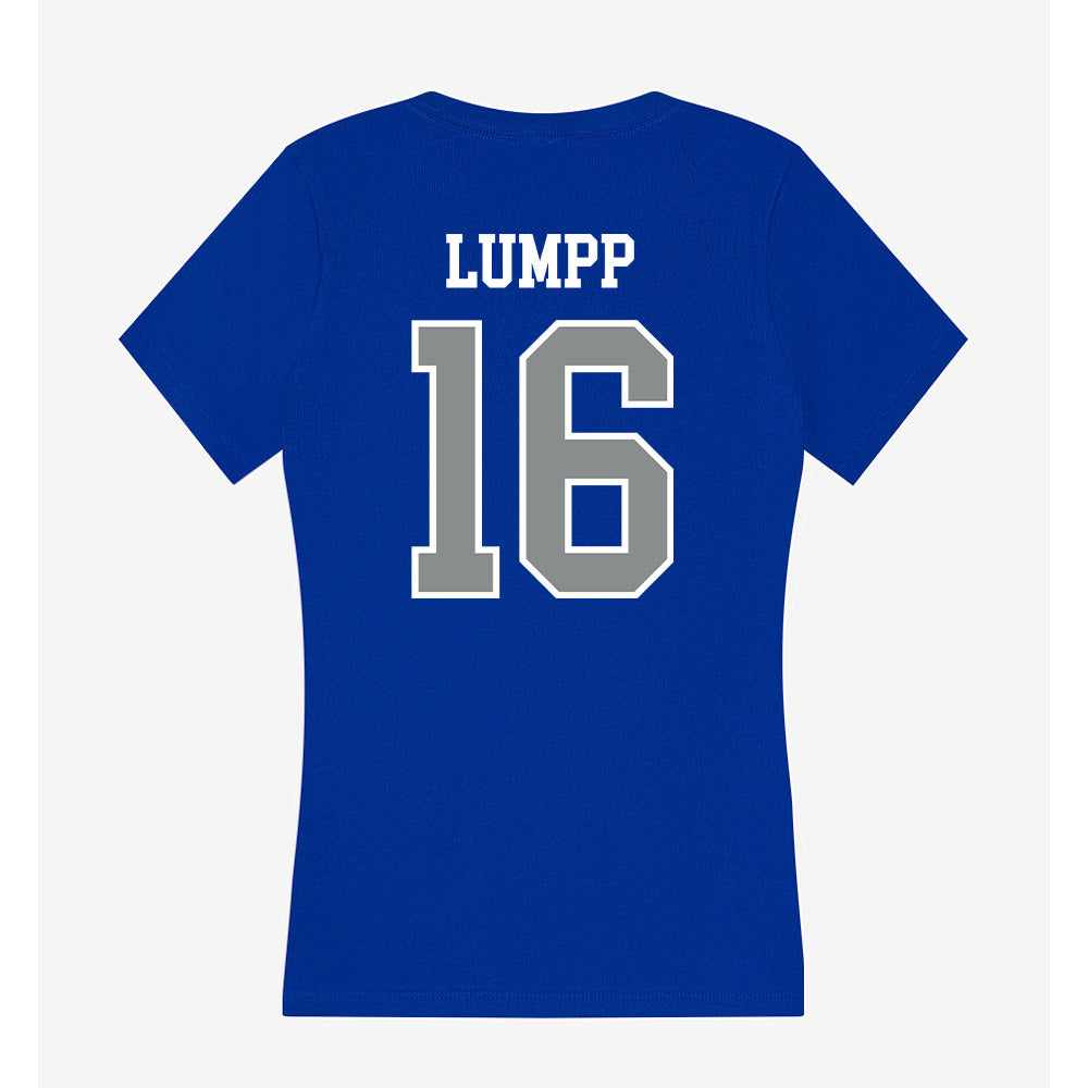 Memphis - NCAA Softball : Francesca Lumpp - Women's V-Neck T-Shirt-1