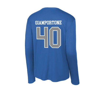 Memphis - NCAA Baseball : Seth Giamportone - Activewear Long Sleeve T-Shirt-1