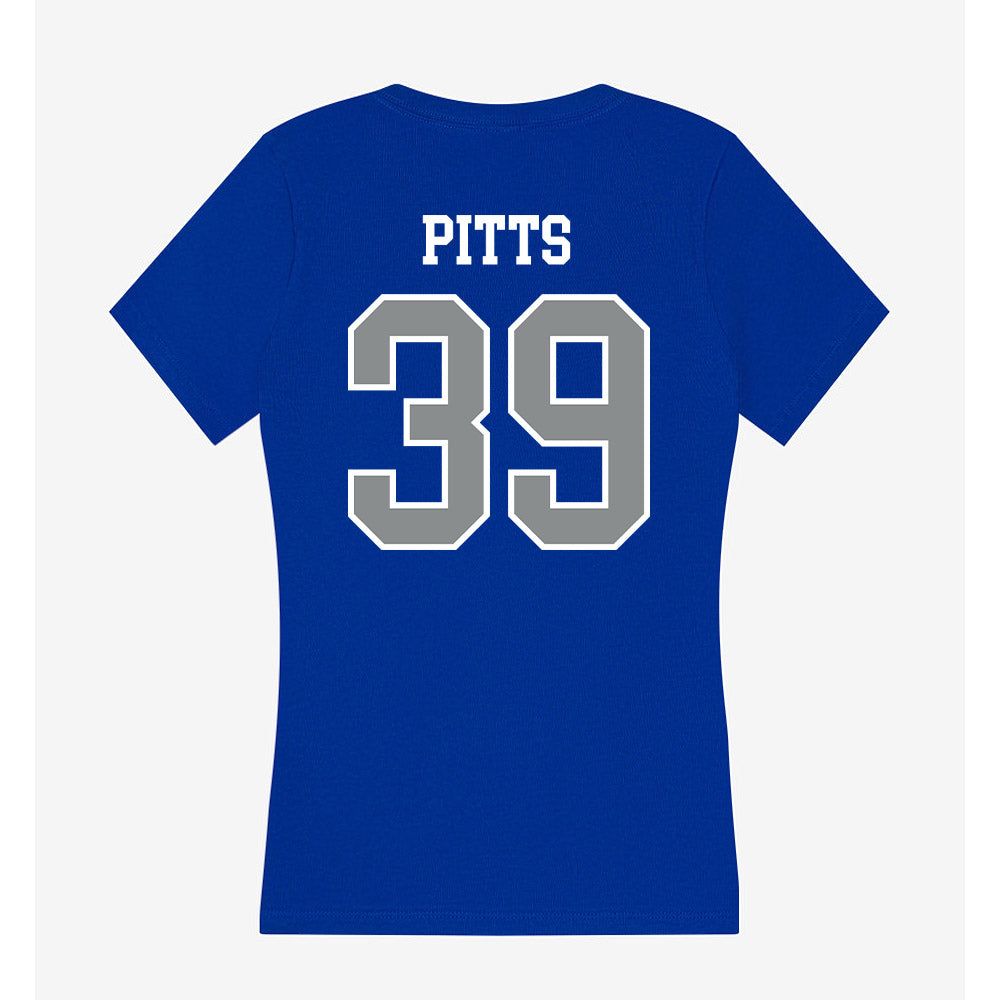 Memphis - NCAA Baseball : Jack Pitts - Women's V-Neck T-Shirt-1