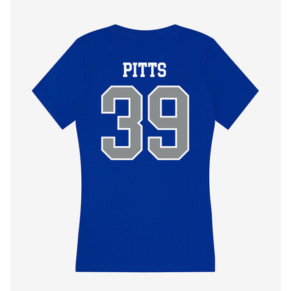 Memphis - NCAA Baseball : Jack Pitts - Women's V-Neck T-Shirt-1