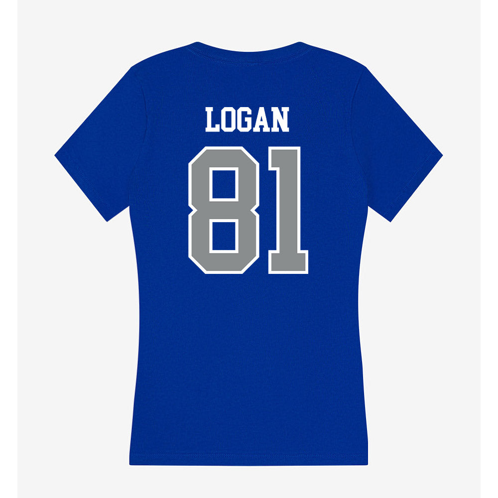 Memphis - NCAA Football : Luke Logan - Women's V-Neck T-Shirt-1
