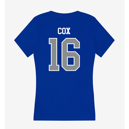 Memphis - NCAA Baseball : Seth Cox - Women's V-Neck T-Shirt-1