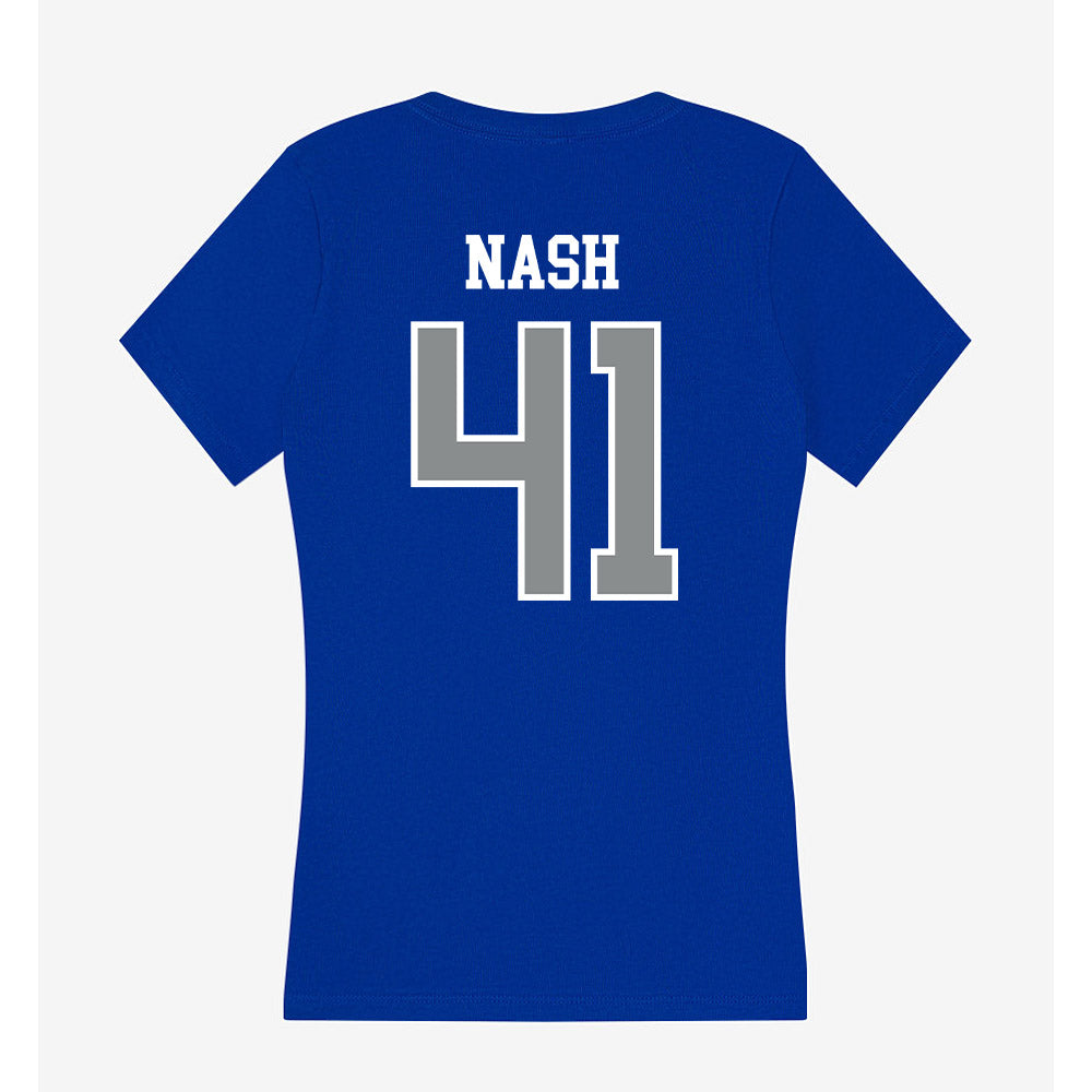 Memphis - NCAA Football : Tylon Nash - Women's V-Neck T-Shirt-1