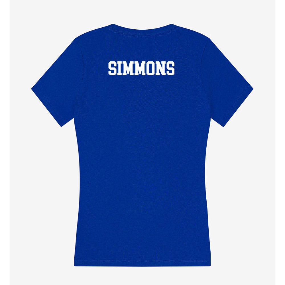 Memphis - NCAA Women's Track & Field : Riley Simmons - Women's V-Neck T-Shirt-1