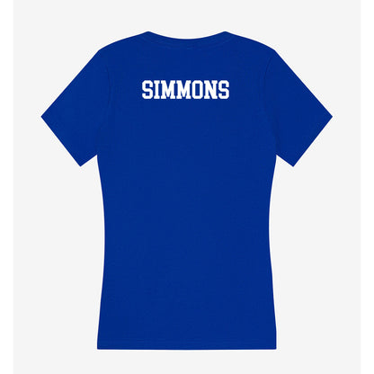 Memphis - NCAA Women's Track & Field : Riley Simmons - Women's V-Neck T-Shirt-1