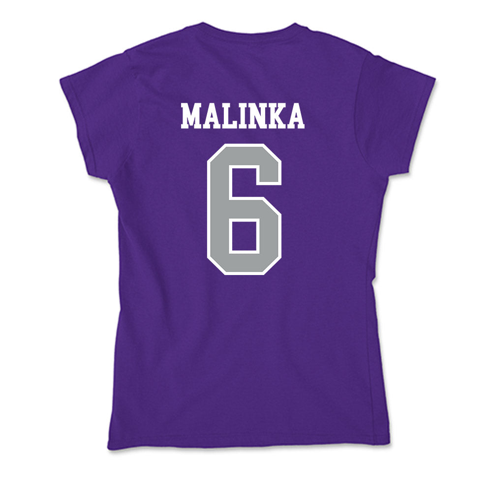 Tarleton State - NCAA Women's Basketball : Luka Malinka - Soft Style Women’s T-Shirt-1