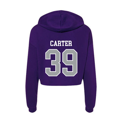 Tarleton State - NCAA Baseball : Brendon Carter - Women's Crop Fleece Hoodie-1