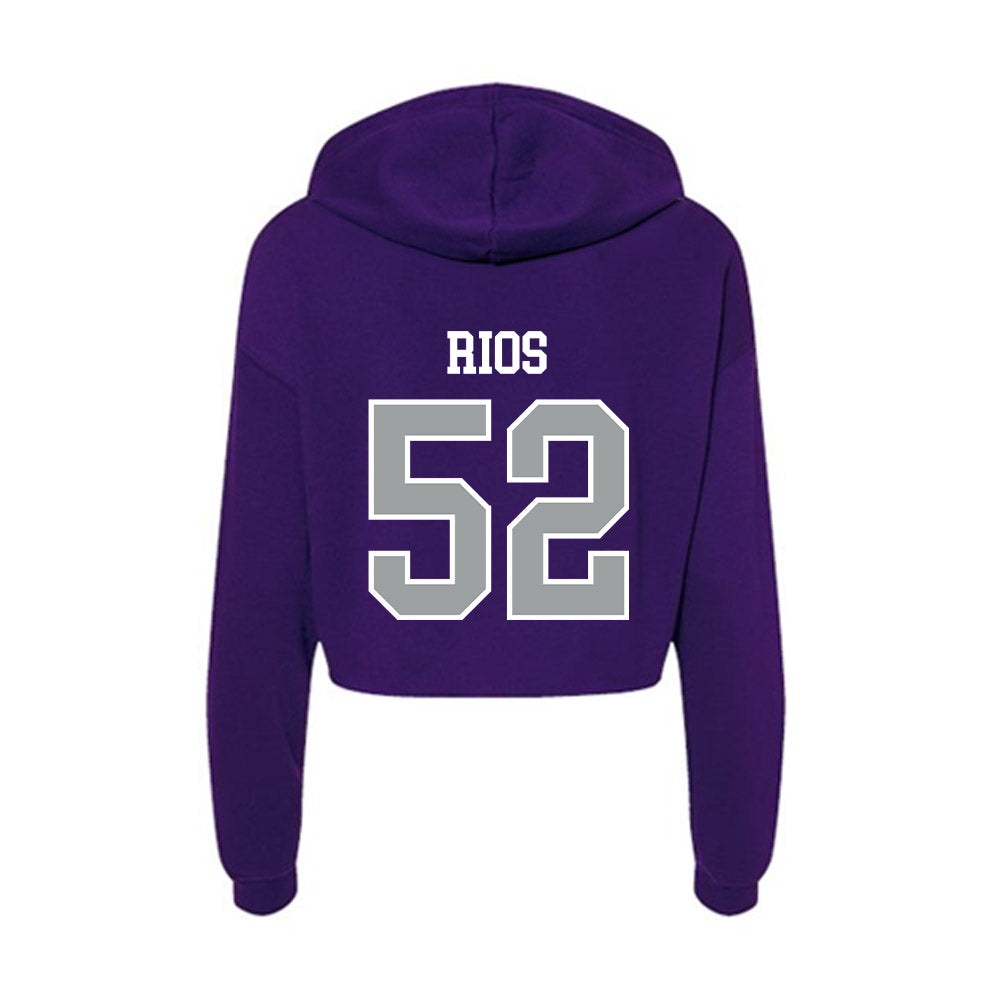 Tarleton State - NCAA Football : Robert Rios - Women's Crop Fleece Hoodie-1
