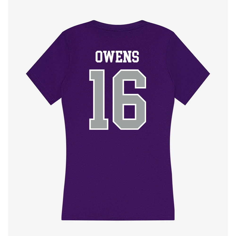 Tarleton State - NCAA Football : AJ Owens - Women's V-Neck T-Shirt-1