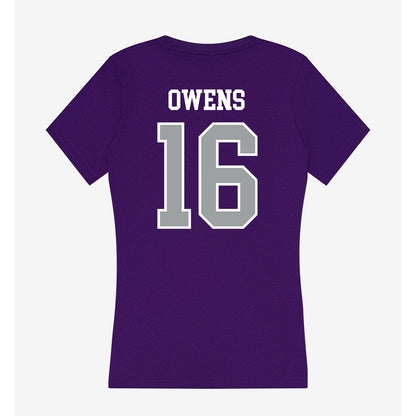 Tarleton State - NCAA Football : AJ Owens - Women's V-Neck T-Shirt-1