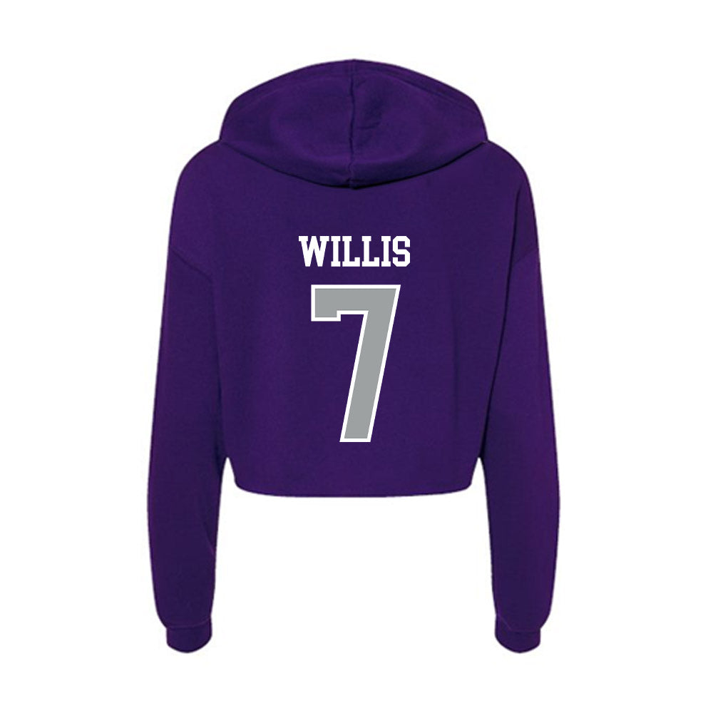 Tarleton State - NCAA Football : Marquis Willis - Women's Crop Fleece Hoodie-1