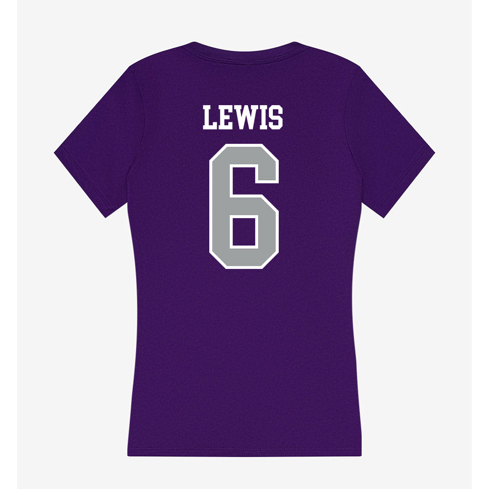 Tarleton State - NCAA Football : Caleb Lewis - Women's V-Neck T-Shirt-1