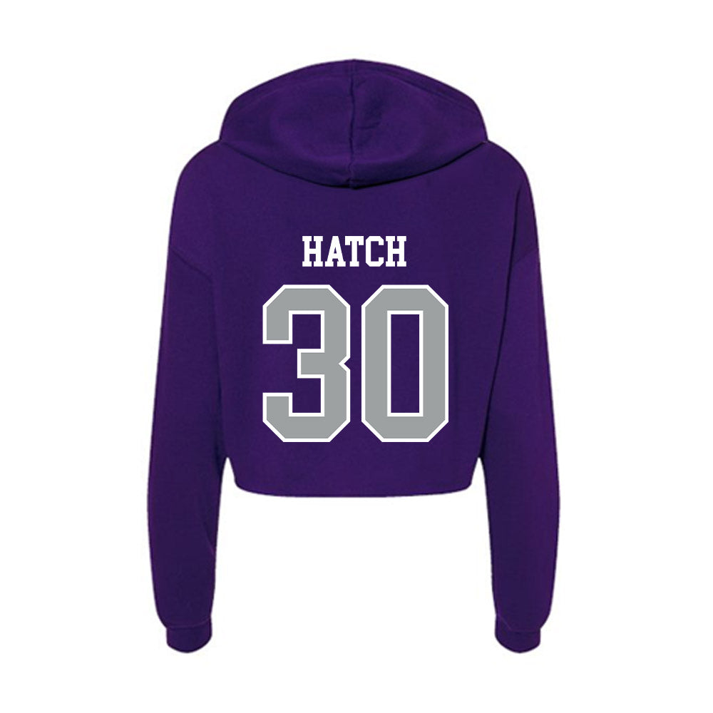Tarleton State - NCAA Baseball : Spencer Hatch - Women's Crop Fleece Hoodie-1