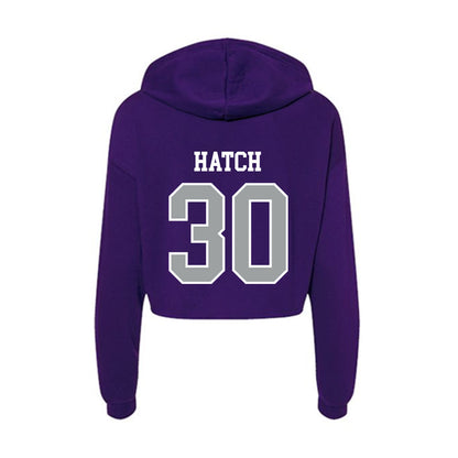 Tarleton State - NCAA Baseball : Spencer Hatch - Women's Crop Fleece Hoodie-1