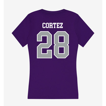 Tarleton State - NCAA Women's Soccer : Sam Cortez - Women's V-Neck T-Shirt-1