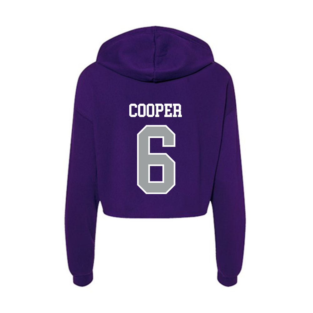 Tarleton State - NCAA Football : Darius Cooper - Women's Crop Fleece Hoodie-1