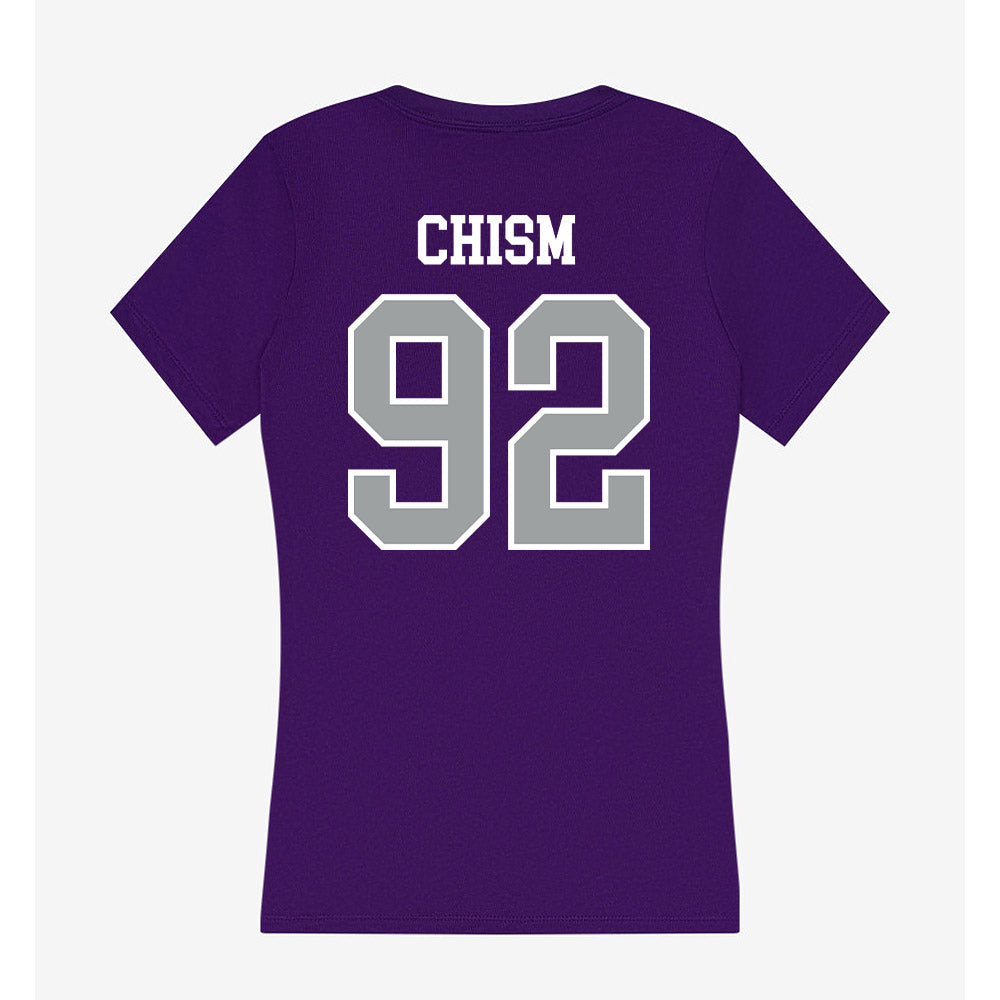 Tarleton State - NCAA Football : Tramaine Chism - Women's V-Neck T-Shirt-1