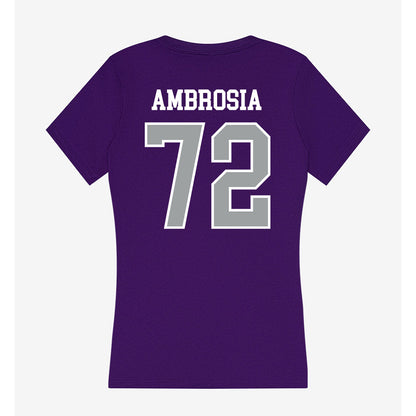 Tarleton State - NCAA Football : Alec Ambrosia - Women's V-Neck T-Shirt-1