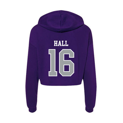 Tarleton State - NCAA Football : Isaac Hall - Women's Crop Fleece Hoodie-1