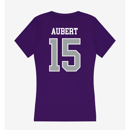 Tarleton State - NCAA Football : Jadan Aubert - Women's V-Neck T-Shirt-1