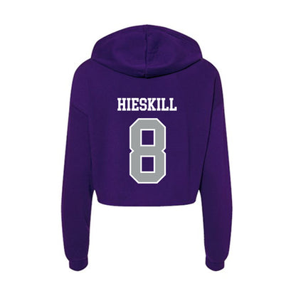 Tarleton State - NCAA Women's Basketball : Kristian Hieskill - Women's Crop Fleece Hoodie-1