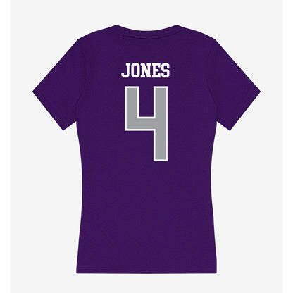 Tarleton State - NCAA Women's Basketball : Kyriana Jones - Women's V-Neck T-Shirt-1