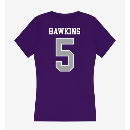 Tarleton State - NCAA Football : Dabari Hawkins - Women's V-Neck T-Shirt-1