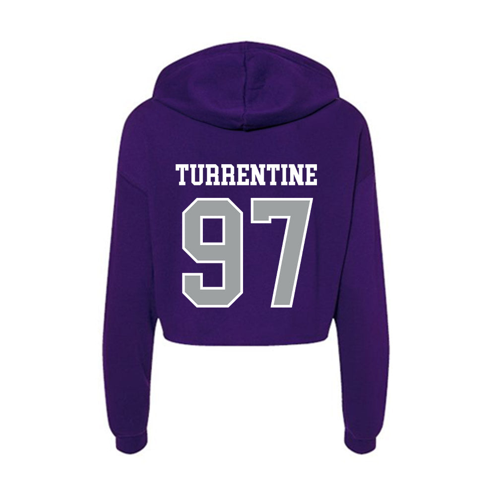 Tarleton State - NCAA Football : James Turrentine - Women's Crop Fleece Hoodie-1