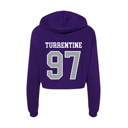 Tarleton State - NCAA Football : James Turrentine - Women's Crop Fleece Hoodie-1