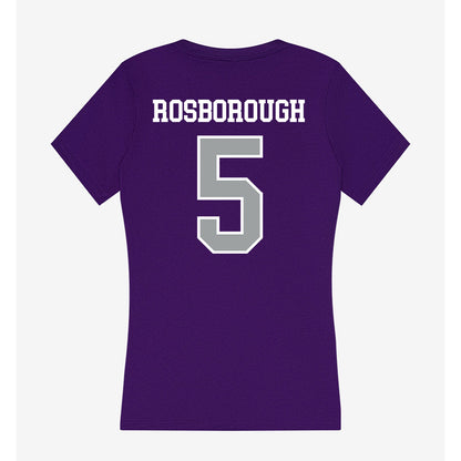 Tarleton State - NCAA Women's Basketball : Arieona Rosborough - Women's V-Neck T-Shirt-1