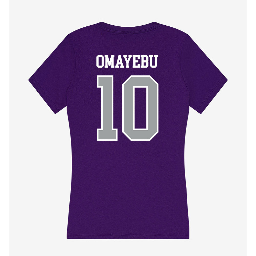 Tarleton State - NCAA Football : Benjamin Omayebu - Women's V-Neck T-Shirt-1