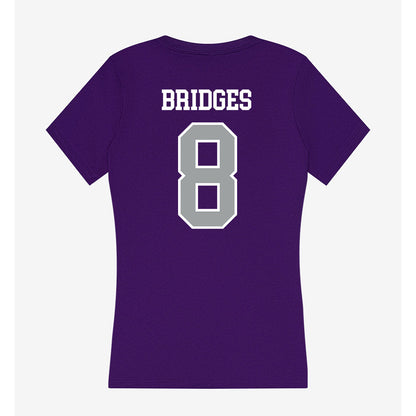 Tarleton State - NCAA Football : Braelon Bridges - Women's V-Neck T-Shirt-1