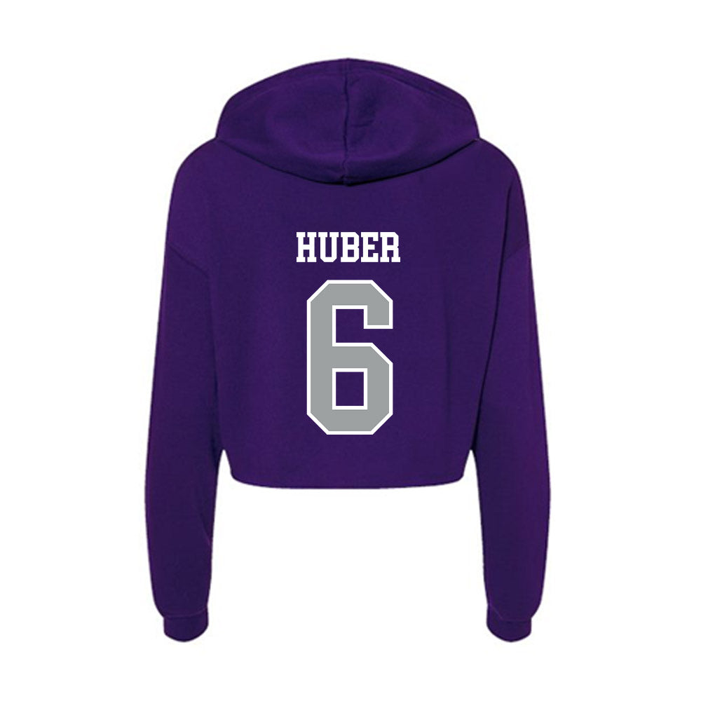 Tarleton State - NCAA Beach Volleyball : Hayden Huber - Women's Crop Fleece Hoodie-1