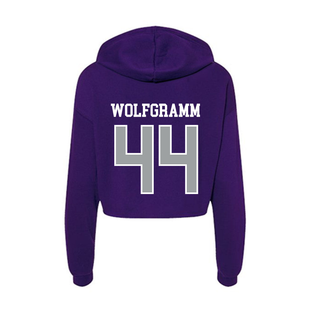 Tarleton State - NCAA Football : Vililami Wolfgramm - Women's Crop Fleece Hoodie-1
