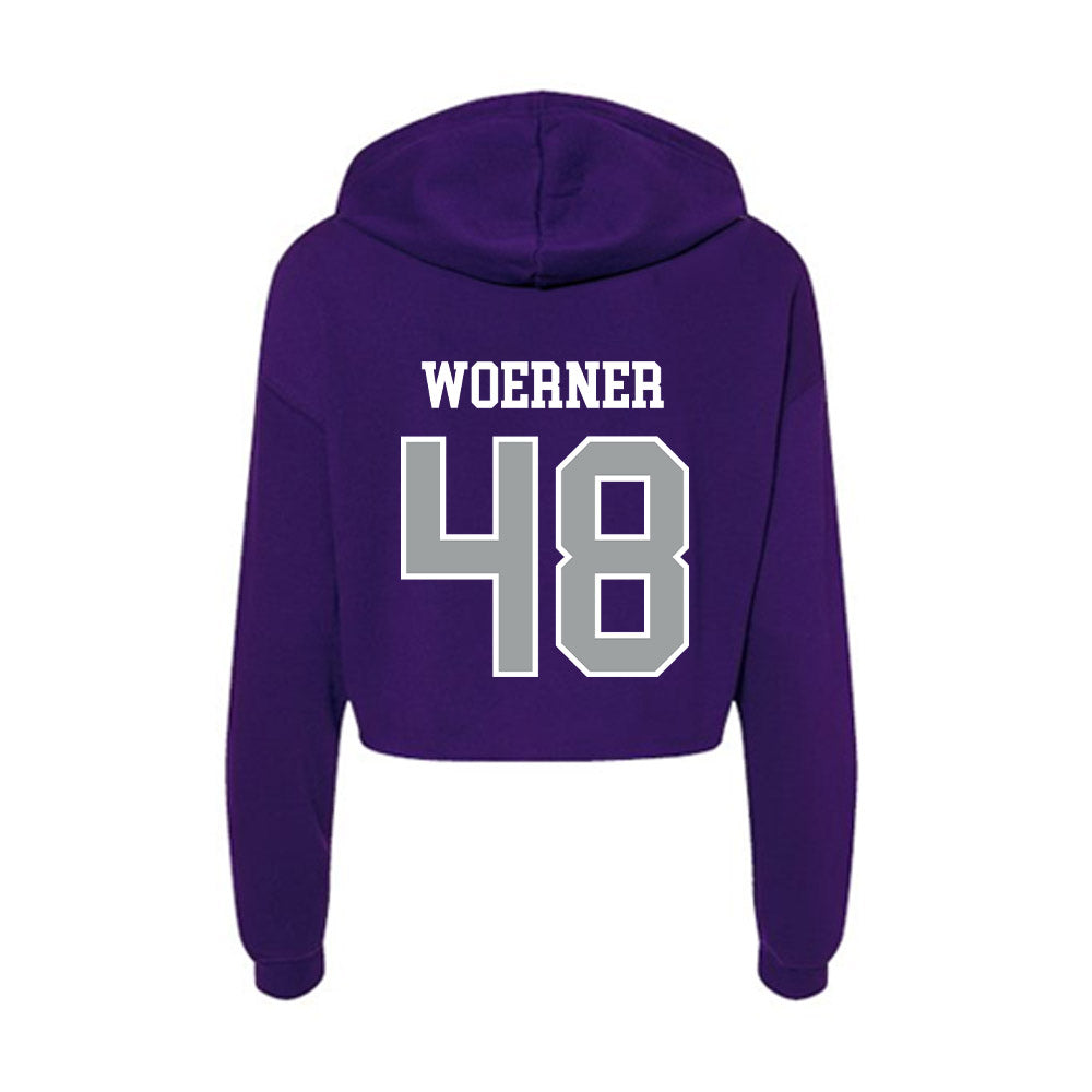 Tarleton State - NCAA Football : Reese Woerner - Women's Crop Fleece Hoodie-1
