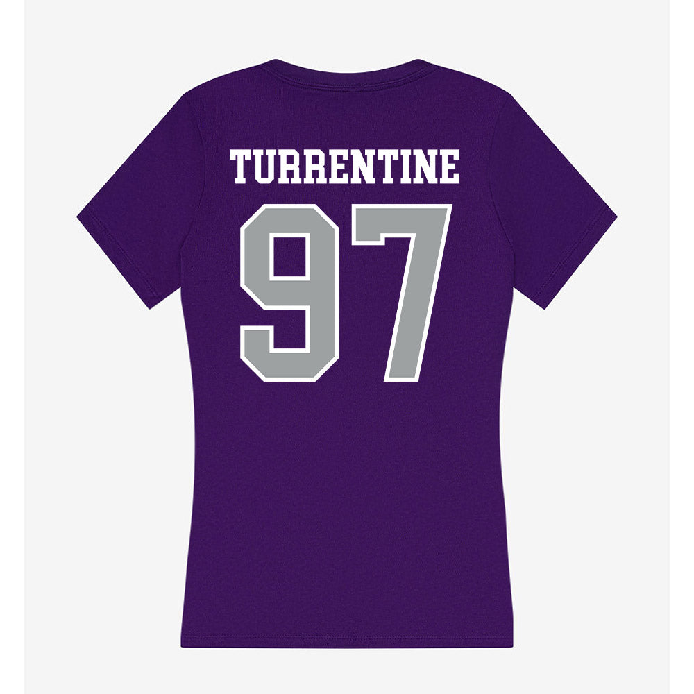 Tarleton State - NCAA Football : James Turrentine - Women's V-Neck T-Shirt-1