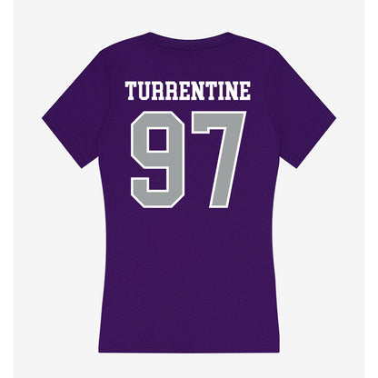 Tarleton State - NCAA Football : James Turrentine - Women's V-Neck T-Shirt-1