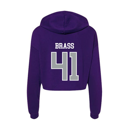 Tarleton State - NCAA Football : Reid Brass - Women's Crop Fleece Hoodie-1
