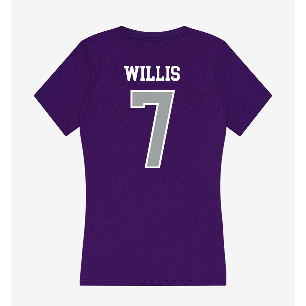 Tarleton State - NCAA Football : Marquis Willis - Women's V-Neck T-Shirt-1