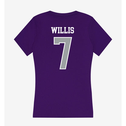 Tarleton State - NCAA Football : Marquis Willis - Women's V-Neck T-Shirt-1